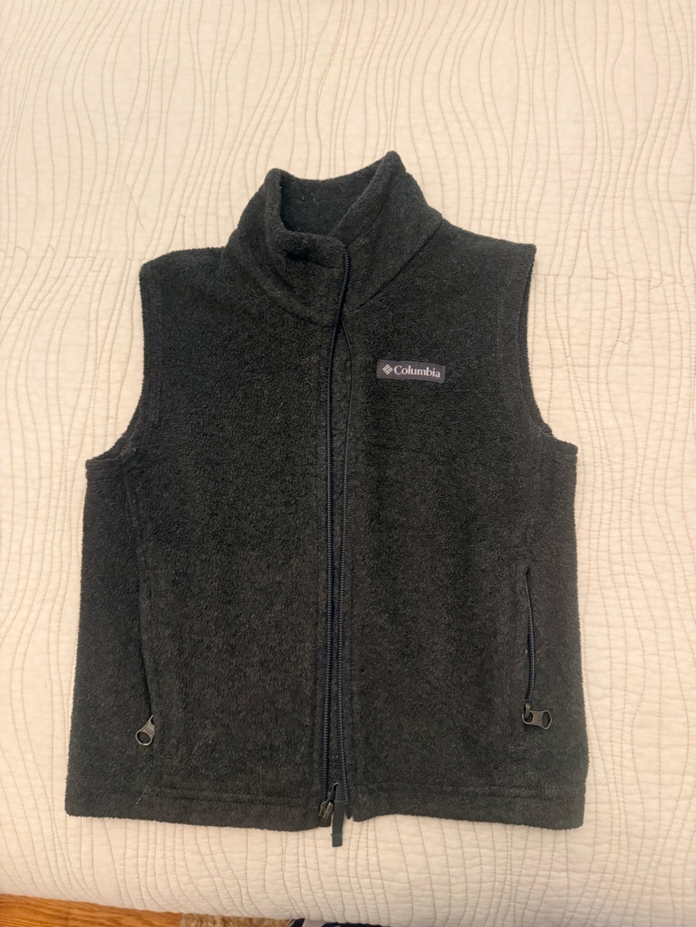 Columbia Kids Black Fleece Vest with Front Zipper size XXS (4/5)